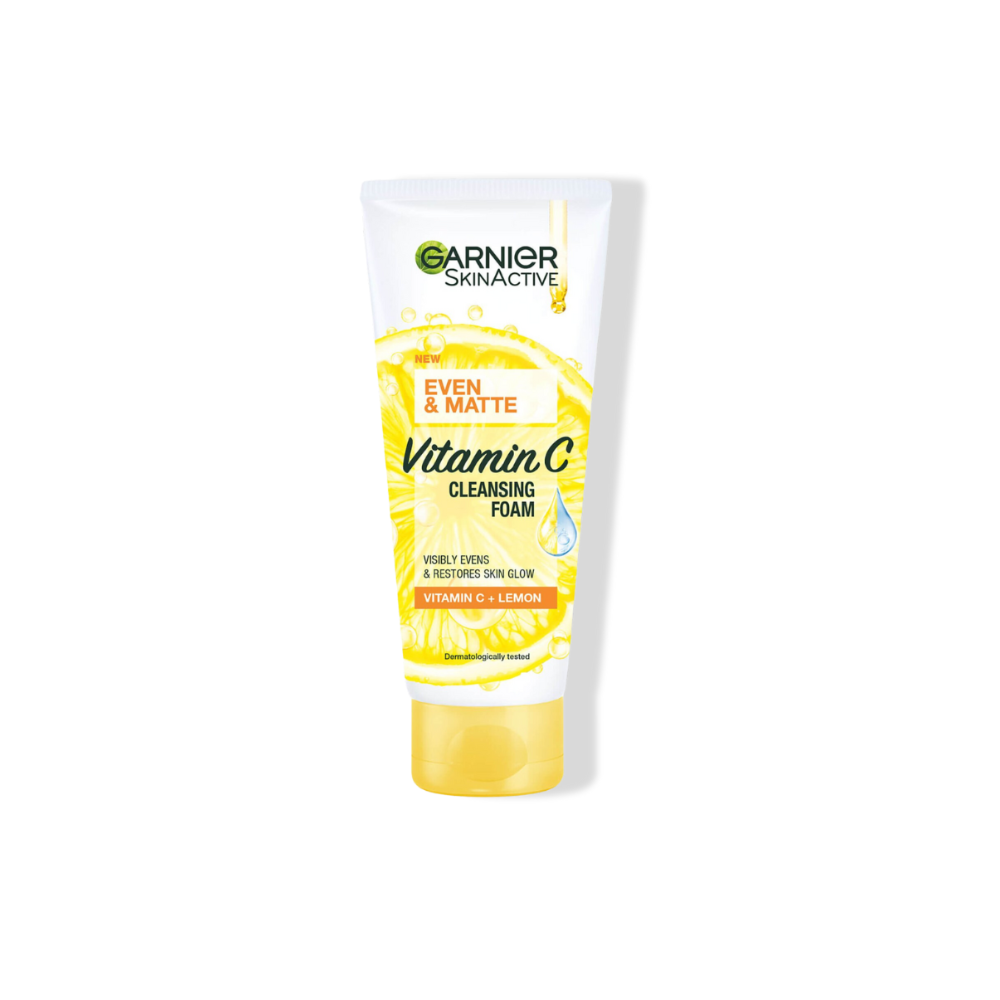 GARNIER EVEN & MATTE VITAMIN C GENTLE CLEANSING FOAM